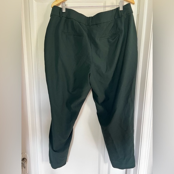 Lane Bryant The Allie Pants 18R Dark Green Trousers Stretch Ankle Workwear Plus - Picture 8 of 9